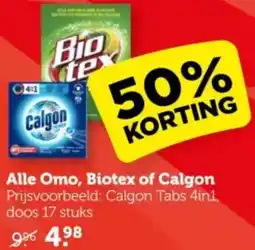 Coop Alle Omo, Biotex of Calgon aanbieding