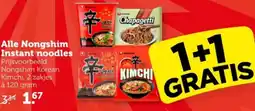 Coop Alle Nongshim Instant noodles aanbieding