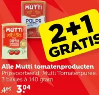 Coop Alle Mutti tomatenproducten aanbieding