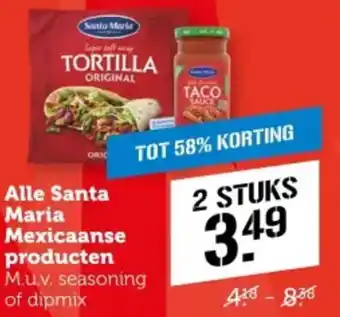Coop Alle Santa Maria Mexicaanse producten aanbieding