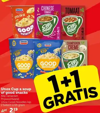 Coop Unox Cup a soup of good snacks aanbieding