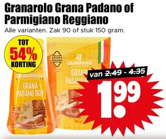 Dirk Granarolo Grana Padano of Parmigiano Reggiano aanbieding