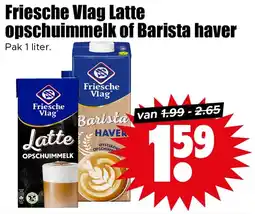 Dirk Friesche Vlag Latte opschuimmelk of Barista haver aanbieding