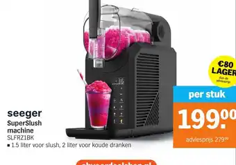 Albert Heijn Seeger SuperSlush machine SLFRZ1BK aanbieding