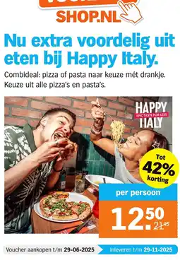 Albert Heijn Voordelig uit eten bij happy italy. aanbieding