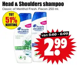 Dirk Head & Shoulders shampoo aanbieding
