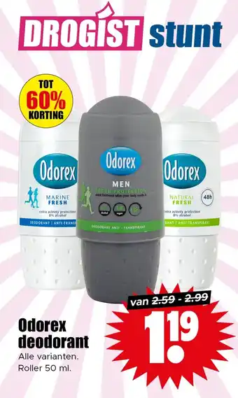 Dirk Odorex deodorant aanbieding