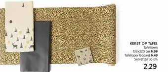 Xenos Kerst Op Tafel : Tafellaken 138x220 Cm, Tafelloper Leopard Of Servetten 33 Cm aanbieding