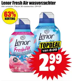 Dirk Lenor Fresh Air wasverzachter aanbieding