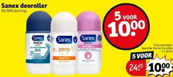 Kruidvat Sanex deoroller aanbieding