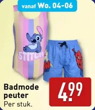 ALDI Badmode peuter aanbieding