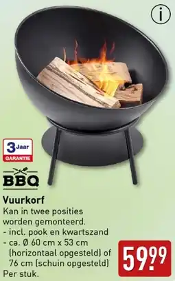 ALDI BBQ Vuurkorf aanbieding