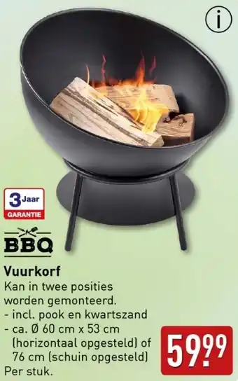 ALDI BBQ Vuurkorf aanbieding