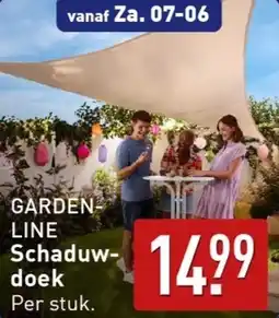 ALDI GARDENLINE Schaduwdoek aanbieding