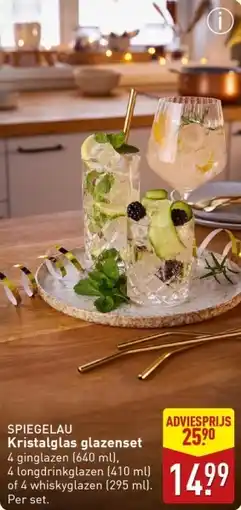 ALDI SPIEGELAU Kristalglas glazenset aanbieding