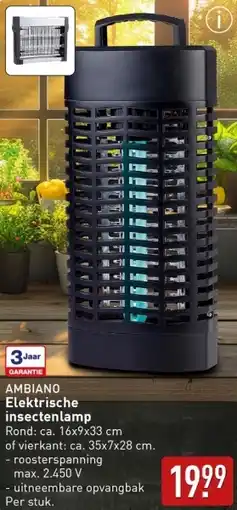 ALDI AMBIANO Elektrische insectenlamp aanbieding