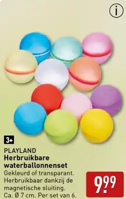 ALDI PLAYLAND Herbruikbare waterballonnenset aanbieding