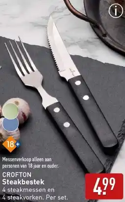 ALDI CROFTON Steakbestek aanbieding