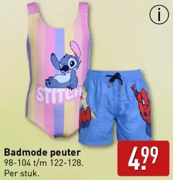 ALDI Badmode peuter aanbieding