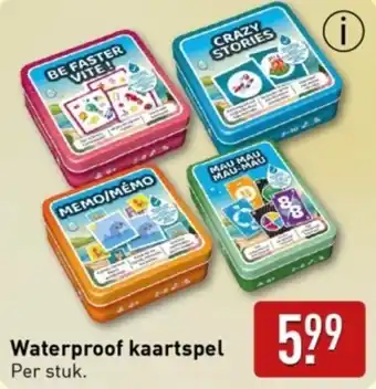 ALDI Waterproof kaartspel aanbieding