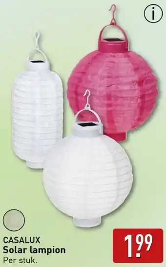 ALDI CASALUX Solar lampion aanbieding