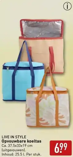ALDI LIVE IN STYLE Opvouwbare koeltas aanbieding