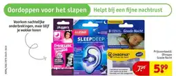 Kruidvat Ohropax Goede Nacht aanbieding