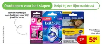 Kruidvat Ohropax Goede Nacht aanbieding
