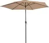 Praxis vidaXL Parasol - Taupe - 300 x 222 cm - UV-beschermend polyester aanbieding