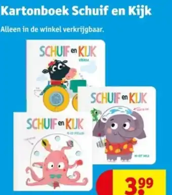 Kruidvat Kartonboek Schuif en kijk aanbieding
