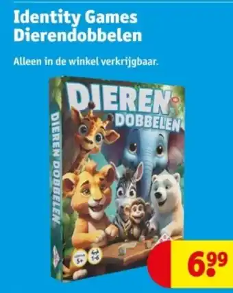 Kruidvat Identity Games Dierendobbelen aanbieding