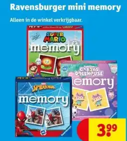 Kruidvat Ravensburger mini memory aanbieding