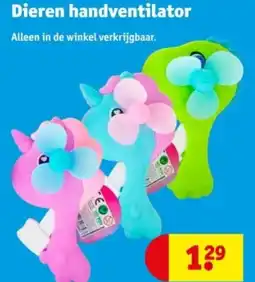 Kruidvat Dieren handventilator aanbieding