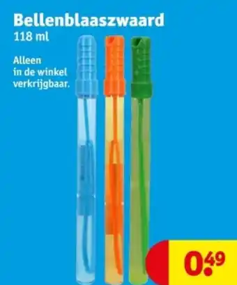 Kruidvat Bellenblaaszwaard aanbieding