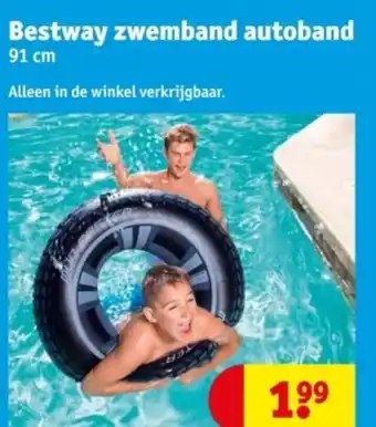 Kruidvat Bestway zwemband autoband aanbieding