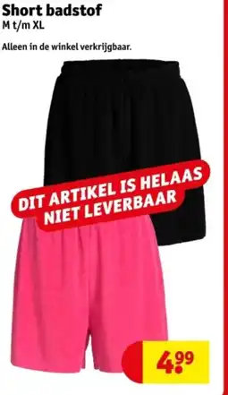 Kruidvat Short badstof aanbieding