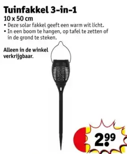 Kruidvat Tuinfakkel 3 in 1 aanbieding