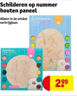 Kruidvat Schilderen op nummer houten paneel aanbieding