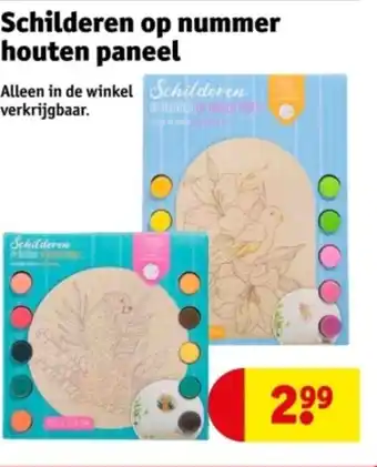 Kruidvat Schilderen op nummer houten paneel aanbieding