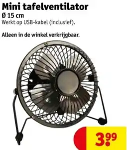 Kruidvat Mini tafelventilator aanbieding