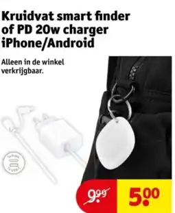 Kruidvat Kruidvat smart finder of PD 20w charger iPhone/Android aanbieding