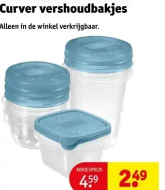 Kruidvat Curver vershoudbakjes aanbieding