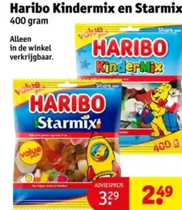 Kruidvat Haribo Kindermix en Starmix aanbieding