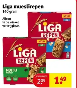 Kruidvat Liga mueslirepen aanbieding