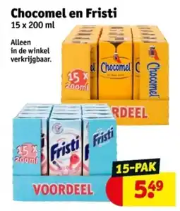 Kruidvat Chocomel en Fristi aanbieding