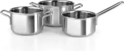 Bol.com Eva Trio - Multi 3 ply Pannenset Set van 3 Stuks - Roestvast Staal - Zilver aanbieding