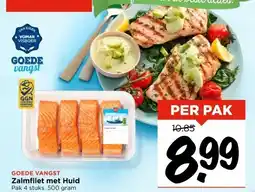 Vomar Voordeelmarkt GOEDE VANGST Zalmfilet met Huid aanbieding