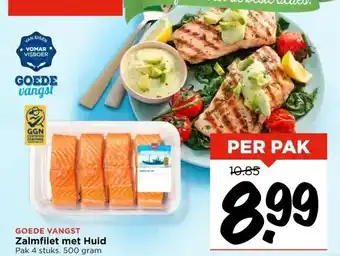Vomar Voordeelmarkt GOEDE VANGST Zalmfilet met Huid aanbieding