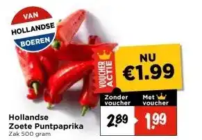 Vomar Voordeelmarkt Hollandse Zoete Puntpaprika aanbieding