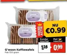 Vomar Voordeelmarkt G'woon Koffiewafels aanbieding